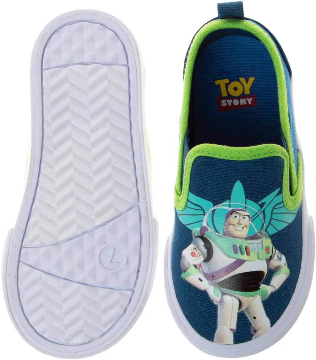 Josmo Kids Favorite Cartoon Characters Low top Slip-On Shoes - Casual Fashion Lowtop Canvas Sneakers for Boys (Sizes: 5-10 Toddlers / 11-13 Little Kid / 1-4 Big Kid)