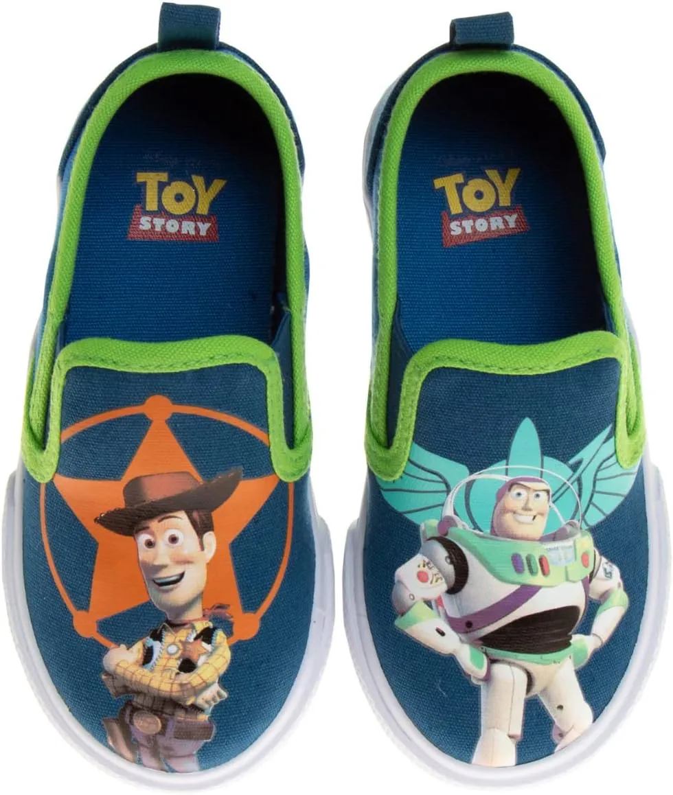 Josmo Kids Favorite Cartoon Characters Low top Slip-On Shoes - Casual Fashion Lowtop Canvas Sneakers for Boys (Sizes: 5-10 Toddlers / 11-13 Little Kid / 1-4 Big Kid)