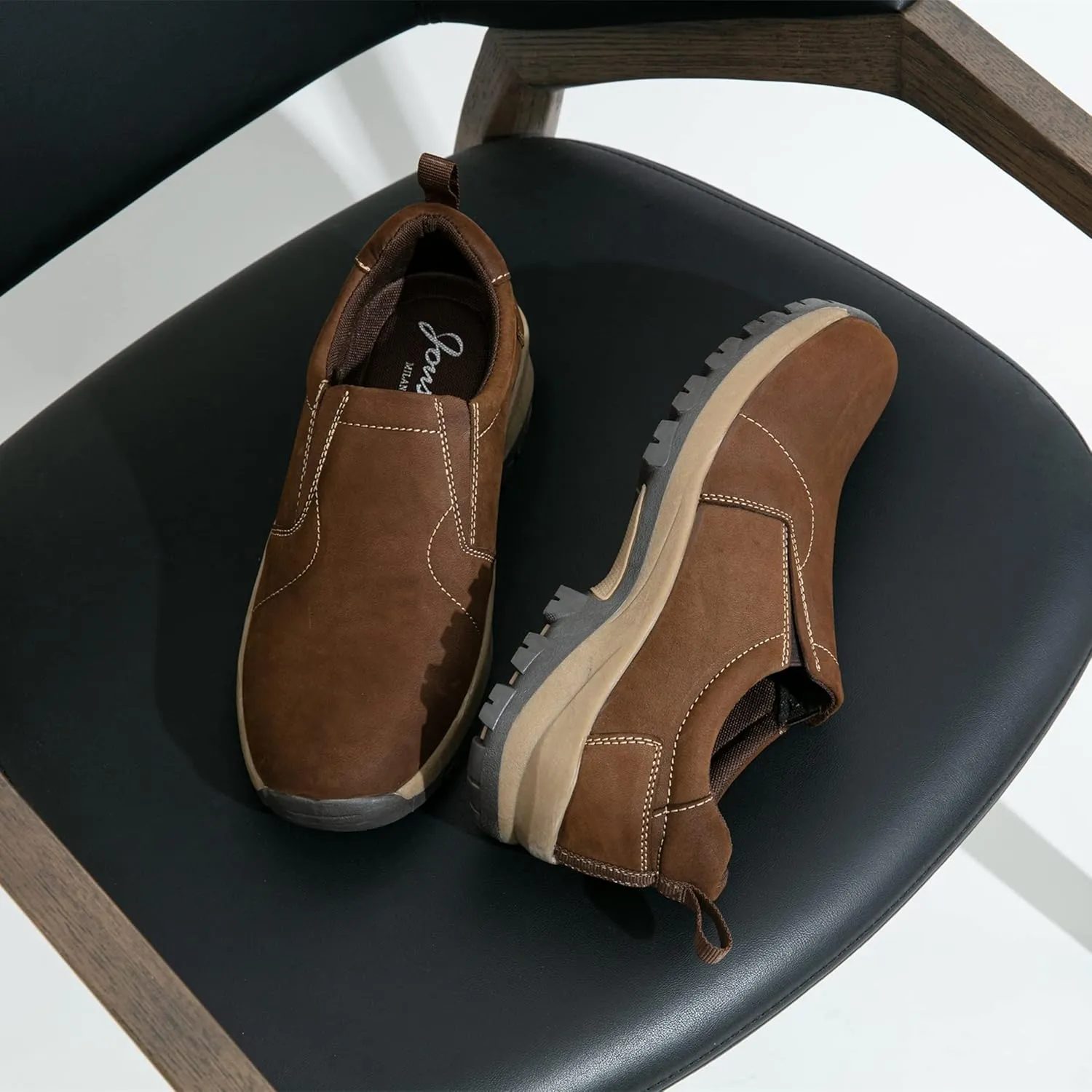 Jousen Loafers for Men Arch Support Comfortable Mens Slip On Shoes