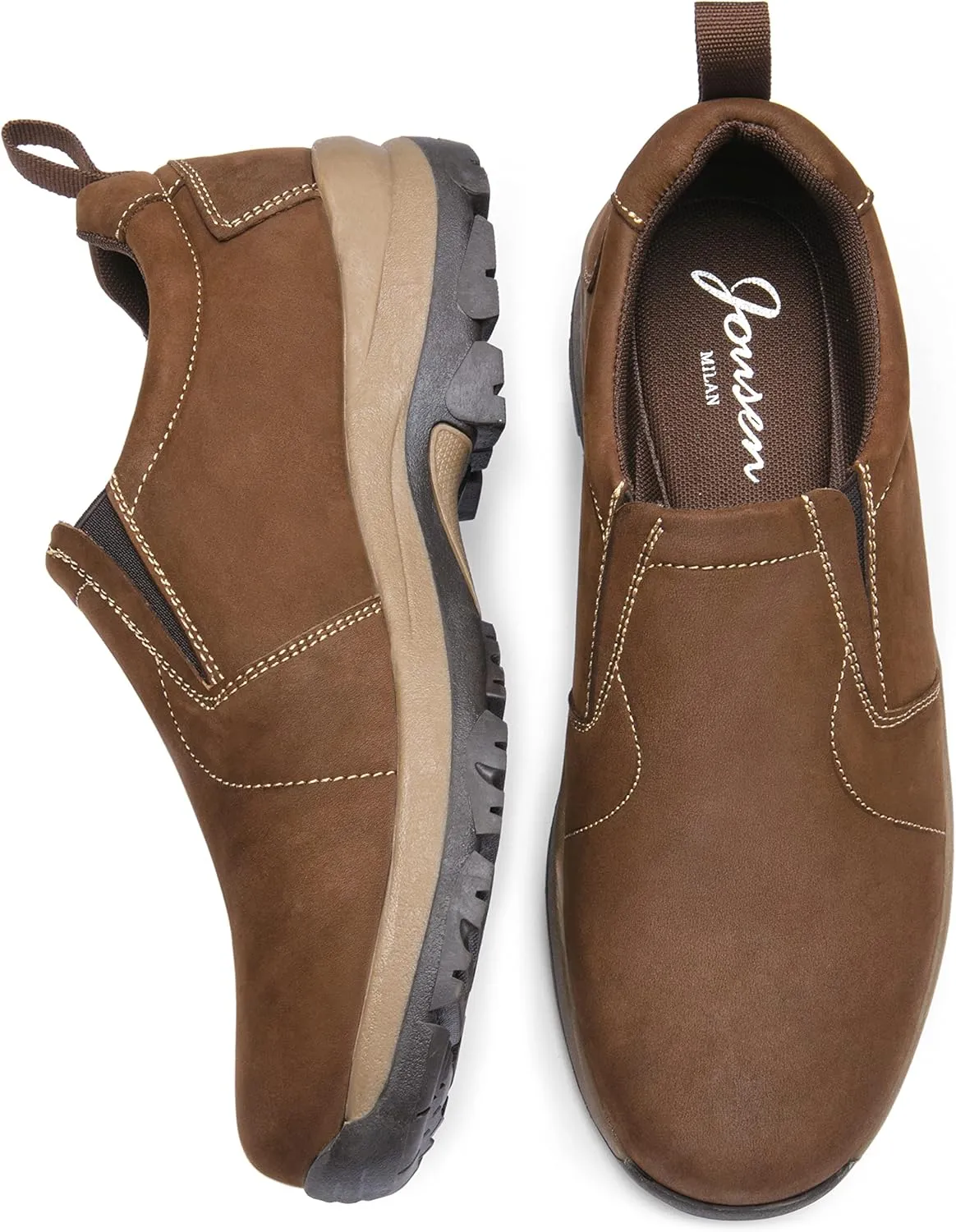 Jousen Loafers for Men Arch Support Comfortable Mens Slip On Shoes