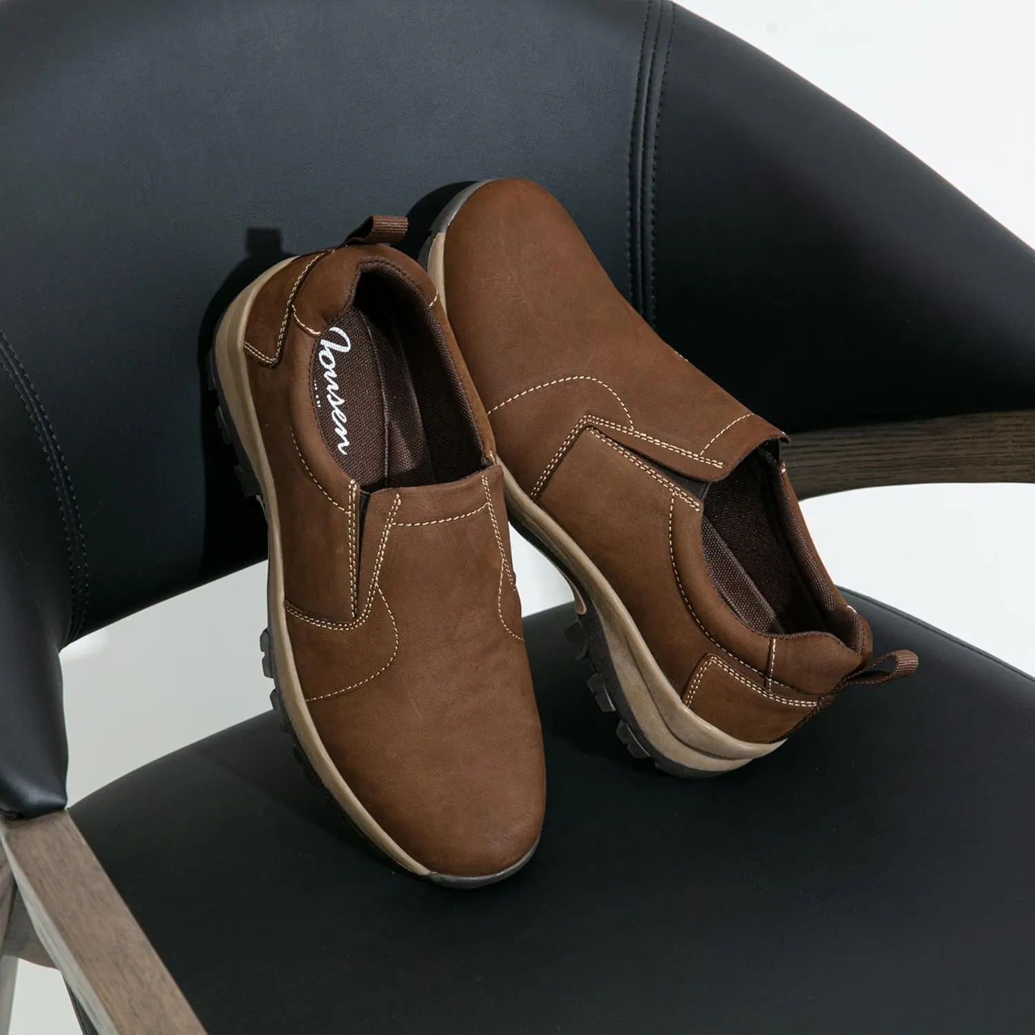 Jousen Loafers for Men Arch Support Comfortable Mens Slip On Shoes