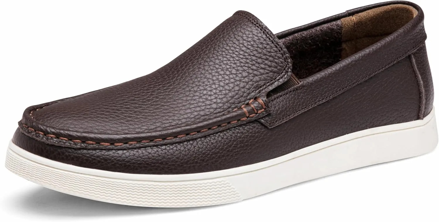 Jousen Men's Loafers & Slip-ons Leather Mens Casual Shoes
