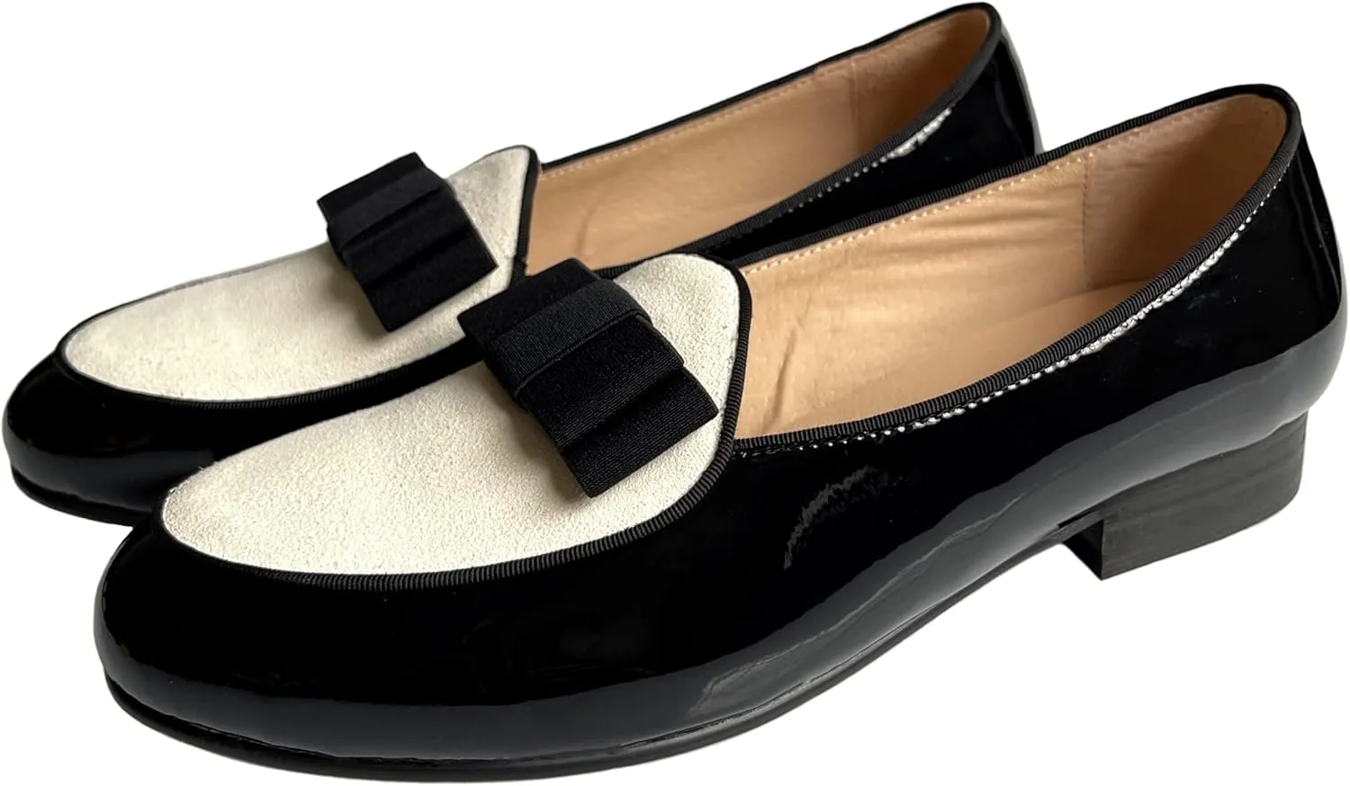 Justar Men's Leather Loafers Belgian Tuxedo Dress Shoes Slip-On Formal Prom Penny Loafers Banquet Flats