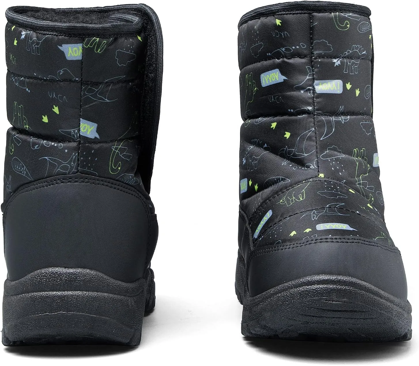 K KomForme Boys & Girls Snow Boots Warm Anti-Slip Outdoor Winter Shoes (Toddler/Little Kid/Big Kid)
