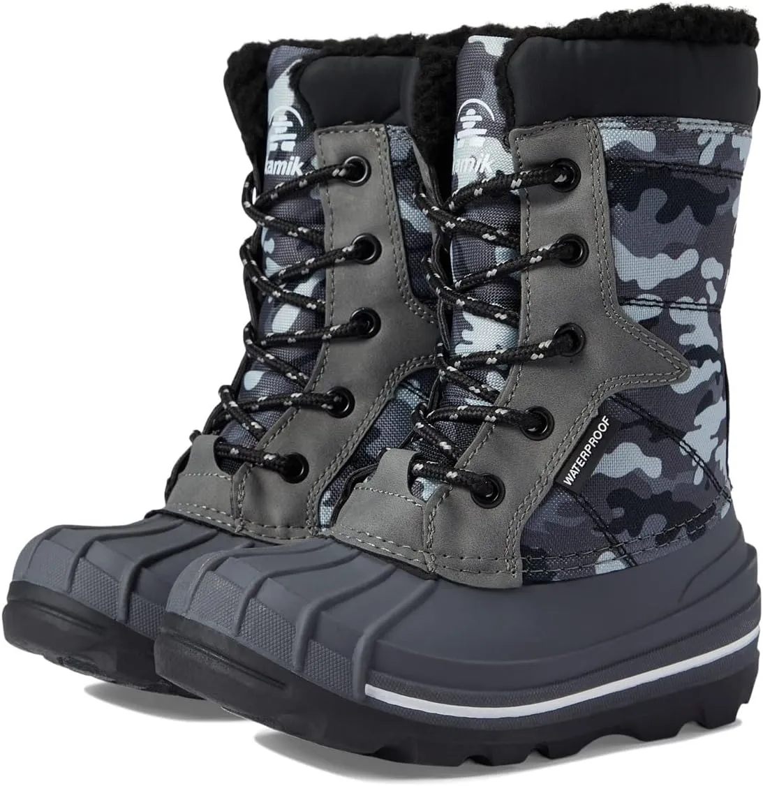 Kamik Surfin (Little Kid/Big Kid) Charcoal/Black 11 Little Kid M