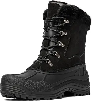 Kelway Men's Winter Boots Snow Boots Waterproof Insulated Winter Shoes for Outdoor Use