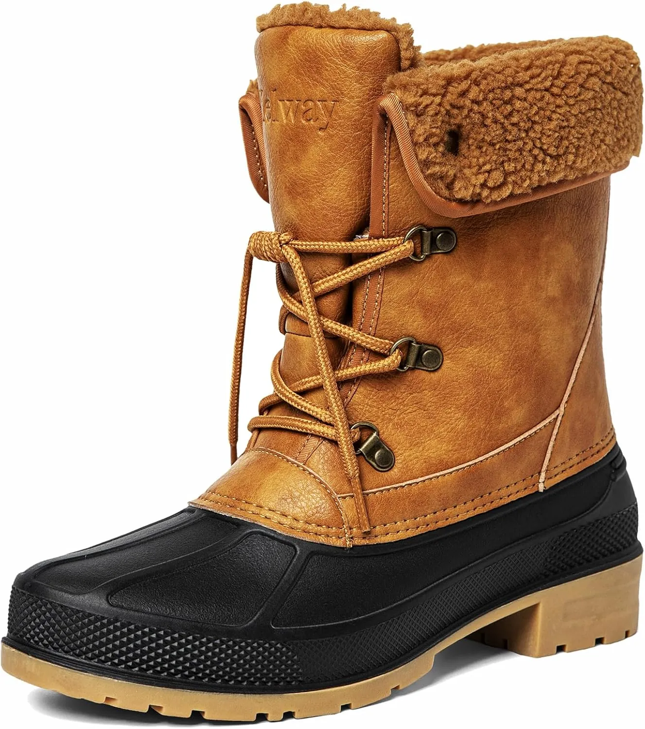 Kelway Snow Boots for Women Waterproof Insulated Warm Winter Shoes with Non-Slip Soles for Hiking Walking Camping
