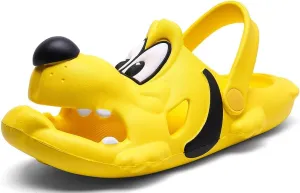 Kids Clogs Boys Girls Cute Cartoon Dog Sandals Slip-On Slippers Slides Shoes(Toddler/Little Kid/Big Kid)