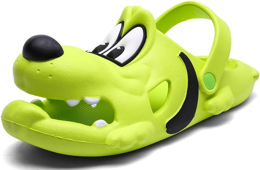 Kids Clogs Boys Girls Cute Cartoon Dog Sandals Slip-On Slippers Slides Shoes(Toddler/Little Kid/Big Kid)