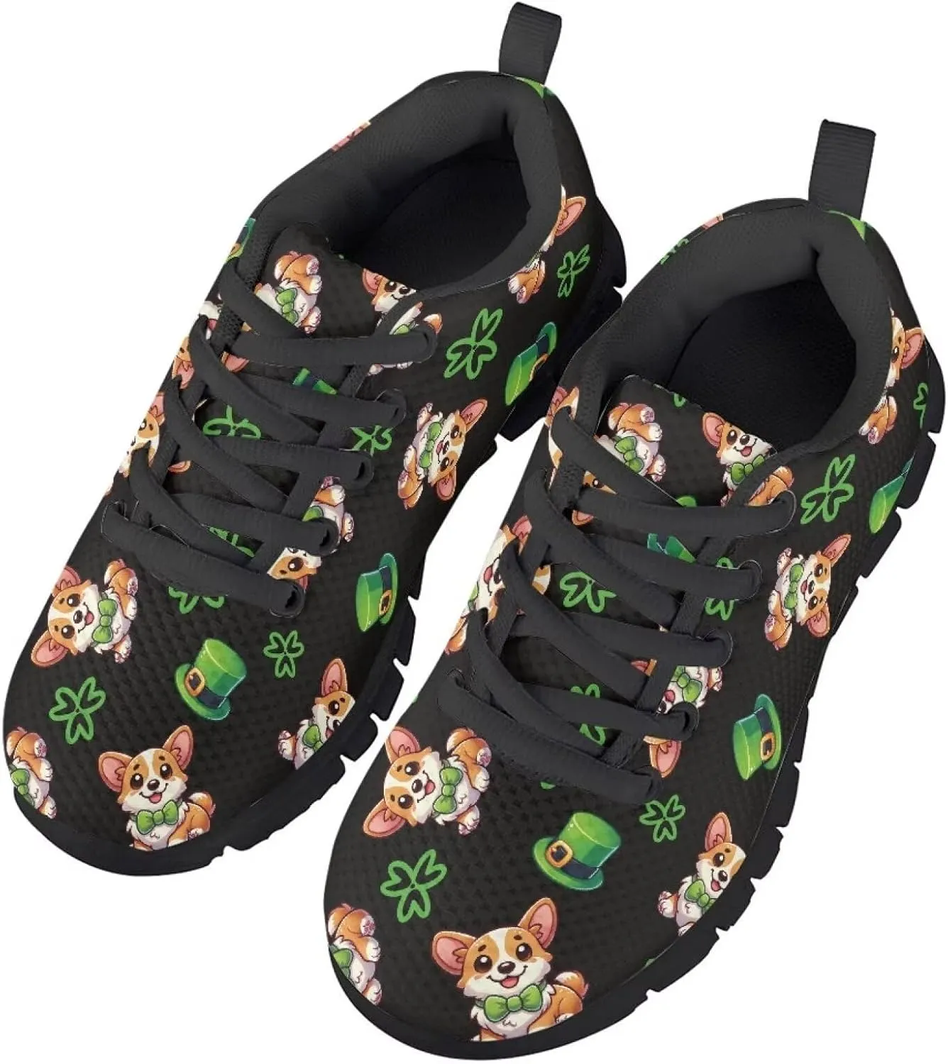 Kids Shoes for Boys Lightweight Athletic Running Shoes Toy Car Print Tennis Shoes Non Slip Breathable Mesh School Sports Sneakers