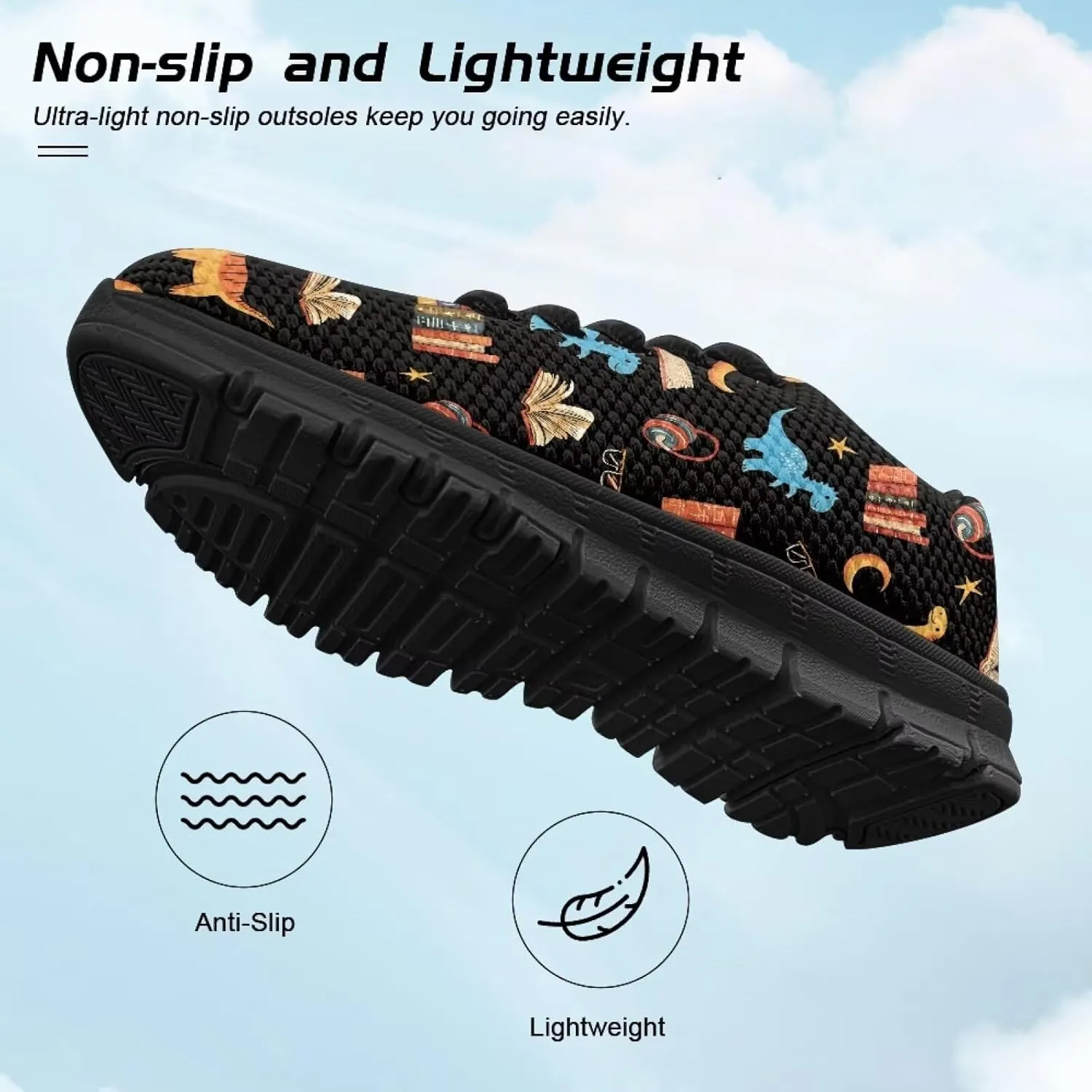 Kids Shoes for Boys Lightweight Athletic Running Shoes Toy Car Print Tennis Shoes Non Slip Breathable Mesh School Sports Sneakers