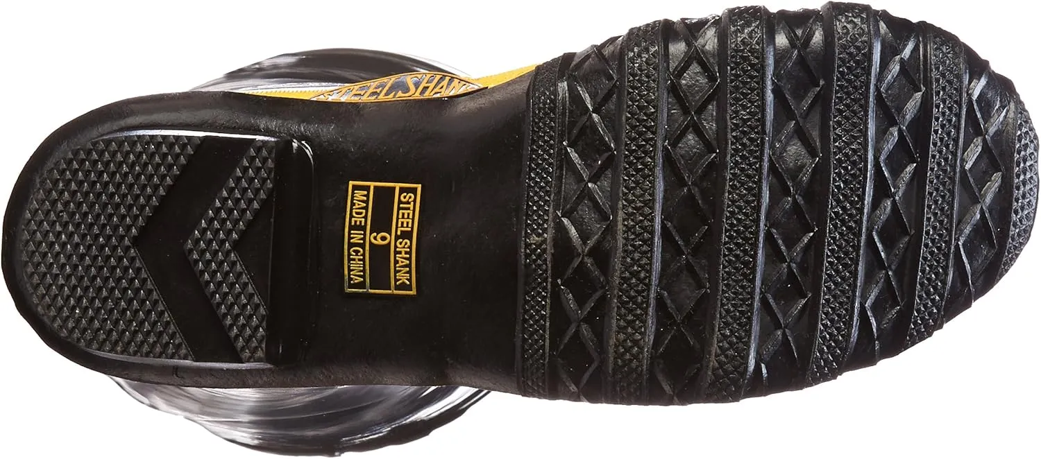 LaCrosse Economy Hip 32" Men's Waterproof Steel Toe Work Boots featuring Premium Natural Rubber Construction and High Traction Diamond Bar Outsole