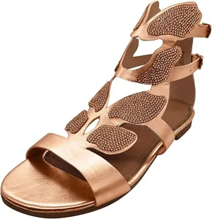 Ladmiple Sandals for Women Dressy Summer Crystal Flip Flops Strappy Sandals Casual Beach Open Toe Platform Flats Sandal