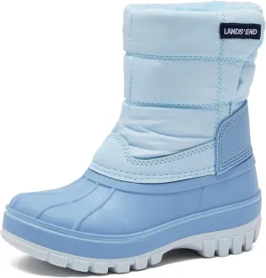 Lands' End Flurry Max Waterproof Kids Snow Boots - Insulated Warm Fleece Lined Winter Boots for Toddlers, Girls & Boys Size 10 to 7