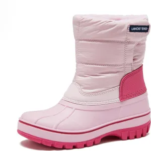 Lands' End Flurry Max Waterproof Kids Snow Boots - Insulated Warm Fleece Lined Winter Boots for Toddlers, Girls & Boys Size 10 to 7
