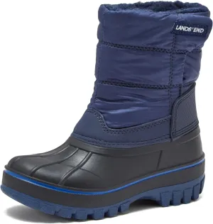 Lands' End Flurry Max Waterproof Kids Snow Boots - Insulated Warm Fleece Lined Winter Boots for Toddlers, Girls & Boys Size 10 to 7