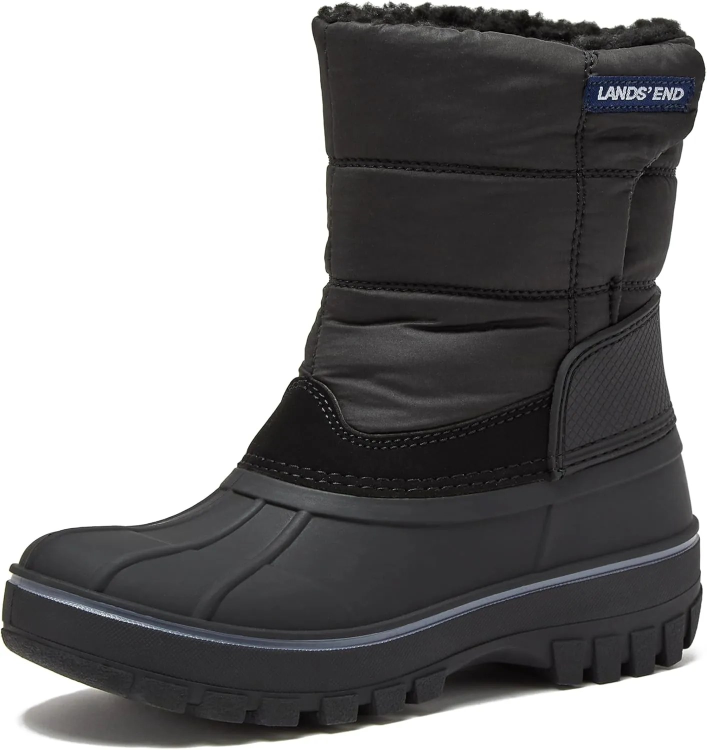 Lands' End Flurry Max Waterproof Kids Snow Boots - Insulated Warm Fleece Lined Winter Boots for Toddlers, Girls & Boys Size 10 to 7
