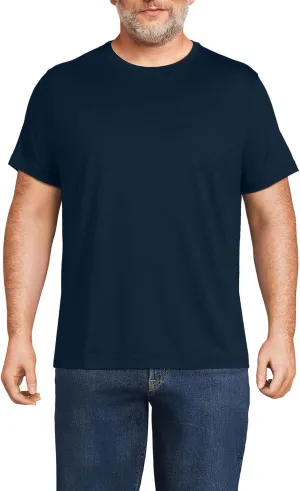 Lands' End Men's Short Sleeve American-Grown Supima Cotton Tee