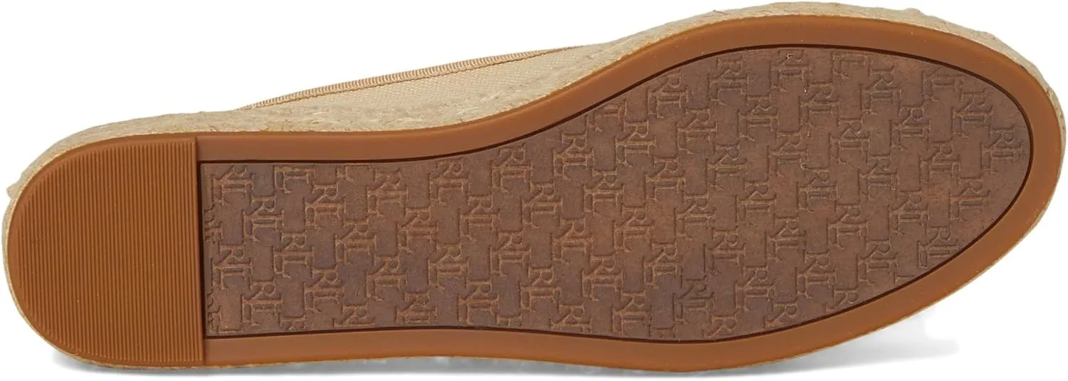 Lauren Ralph Lauren Women's Luize Canvas Ballet Espadrille Flat