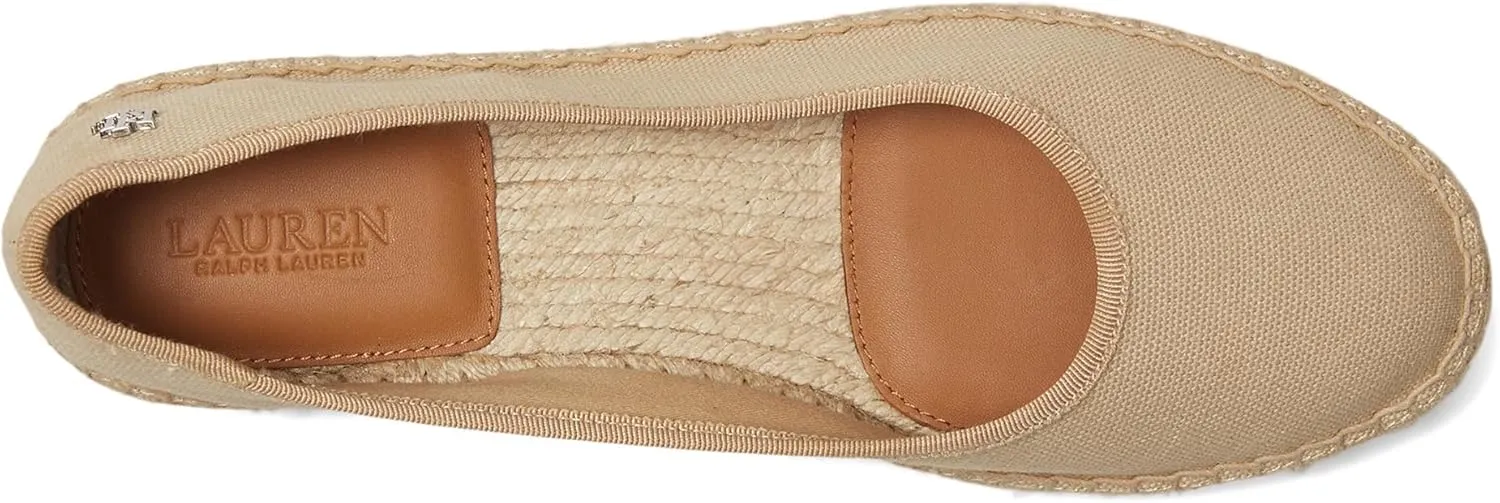 Lauren Ralph Lauren Women's Luize Canvas Ballet Espadrille Flat