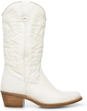 Lausiuoe Cowboy Boots For Women Mid Calf Cowgirl Western Boots Sunflower Embroidered Fashion Retro Classic Chunky Boots