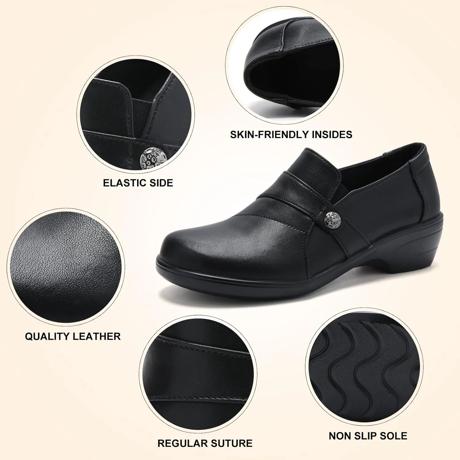 LDJ Loafers for Business Casual - Women's Office & Work Shoes
