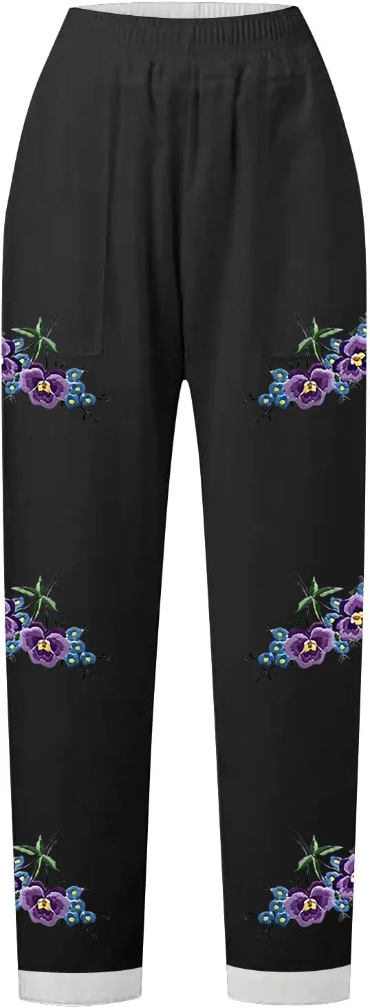 Linen Summer Pants Women’S Linen Pants Linen Casual Pants Womens Linen Pants Straight Leg