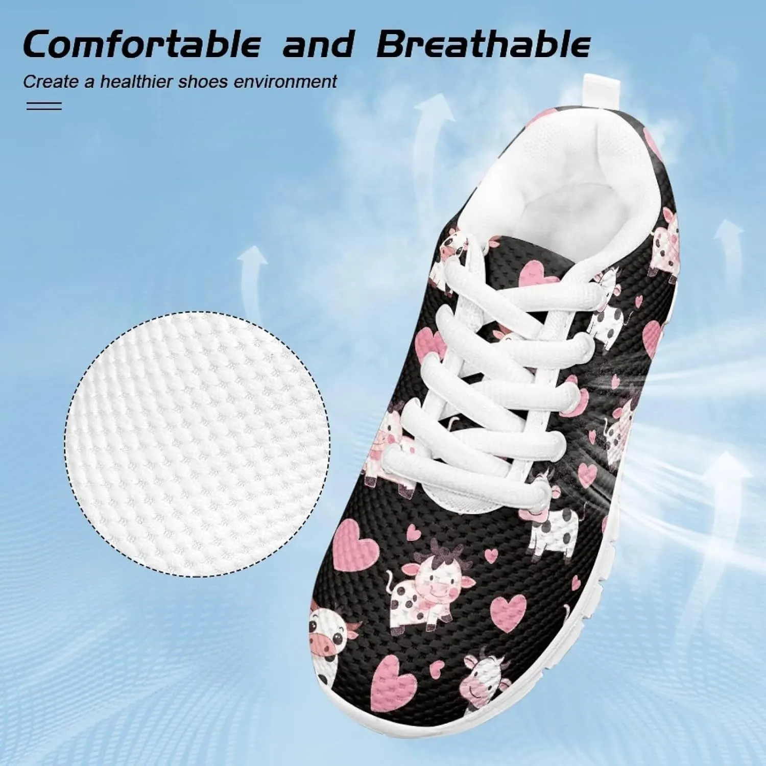 Little Big Kids Tennis Shoes for Boys Girls Mesh Sneakers Lightweight Non Slip Sports Running Shoes Casual Walking Shoes US11-5