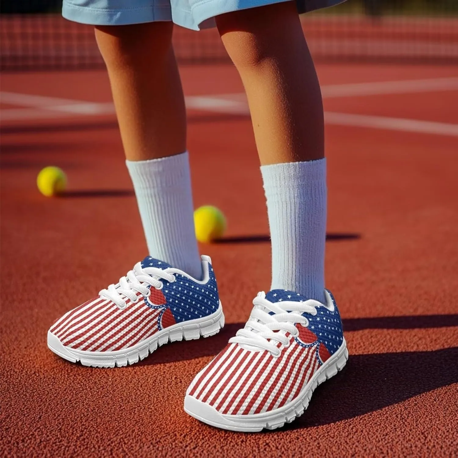 Little Big Kids Tennis Shoes for Boys Girls Mesh Sneakers Lightweight Non Slip Sports Running Shoes Casual Walking Shoes US11-5