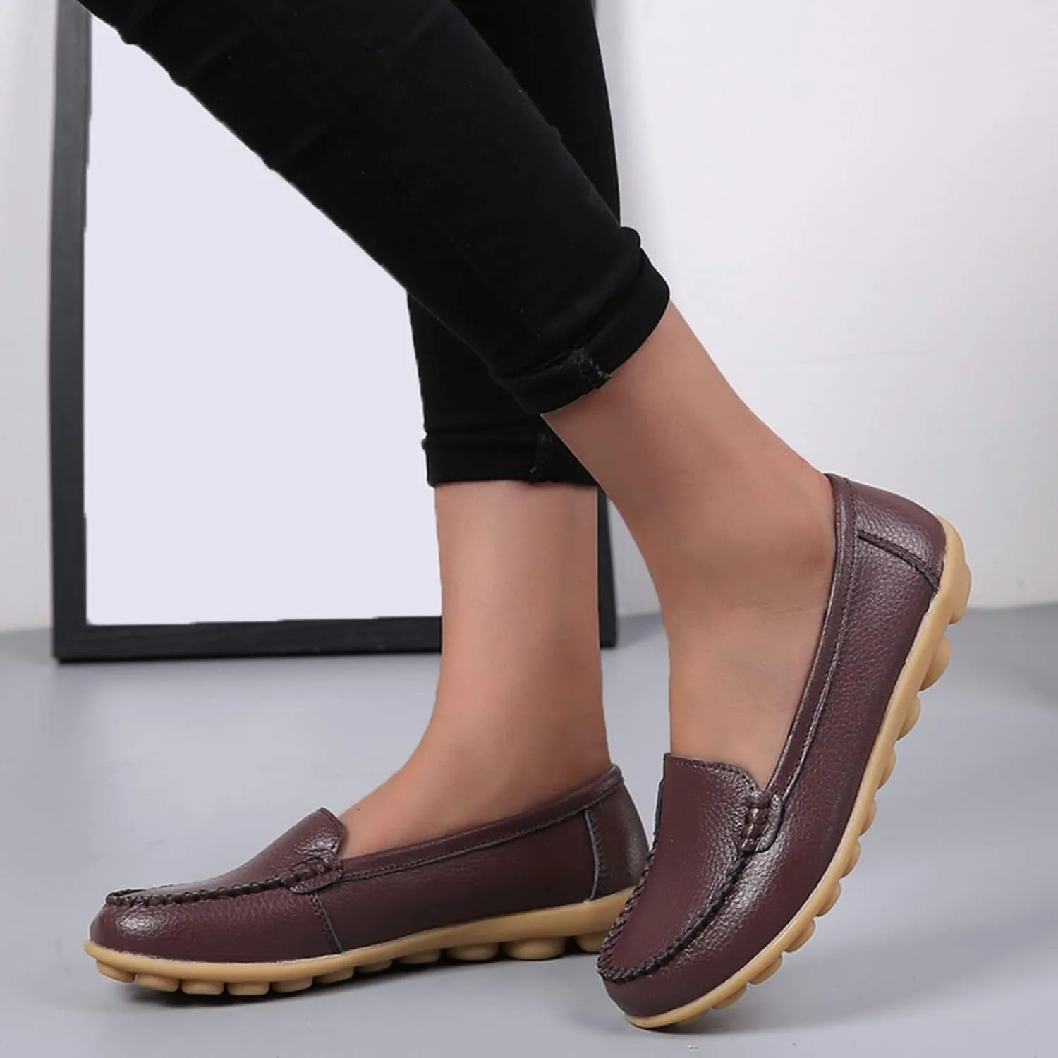 Loafers for Women Comfort Flat Shoes Lightweight Moccasins Shoes Slip On Penny Loafers Casual Work Shoes