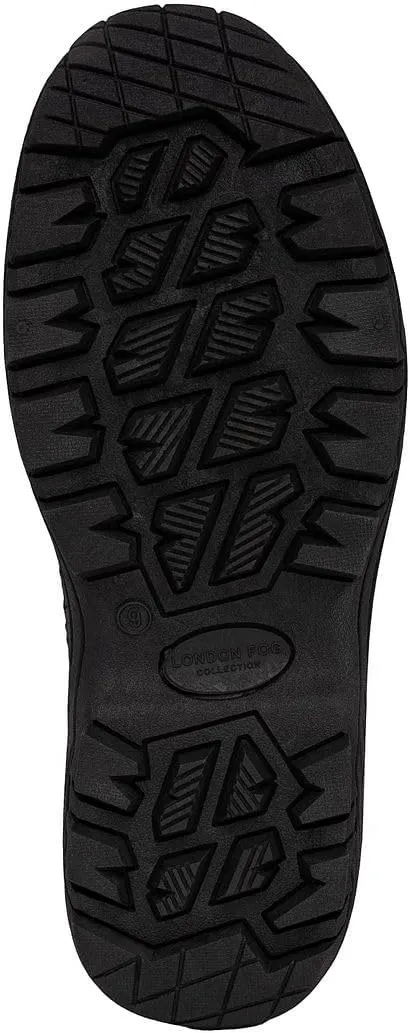 LONDON FOG Breckenridge Waterproof Mens Winter Boots - Leather Insulated Mens Snow Boots - Grey, Black or Brown - Men Medium or Extra Wide Widths Size 7 to 15