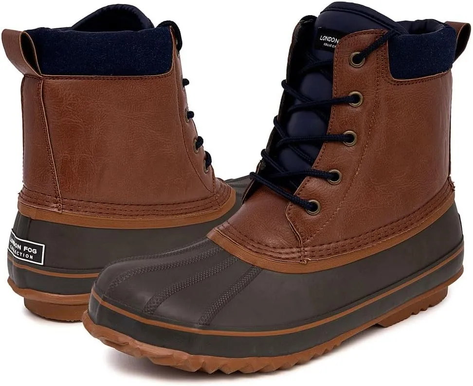 LONDON FOG Mens Ashford Waterproof and Insulated Duck Boot