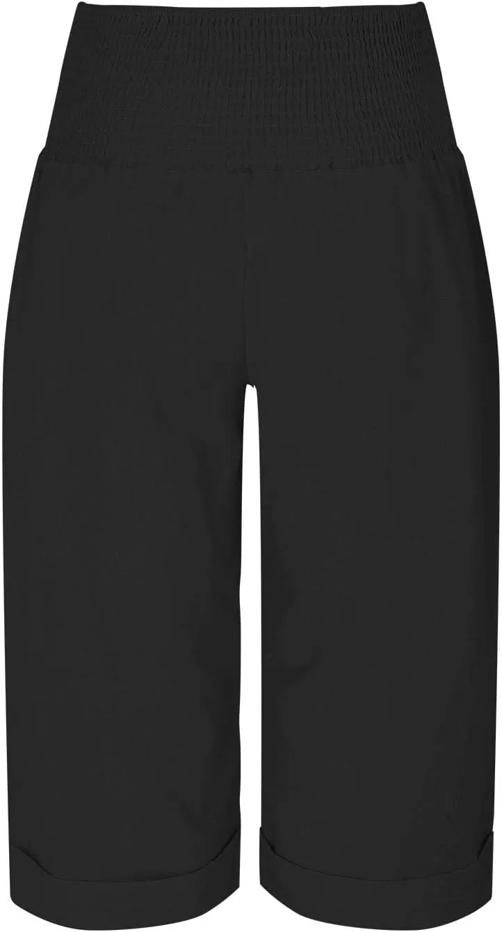 Long Linen Pants for Women Tall Solid Color Button Loose Casual Pants Tailored Linen Pants for Women