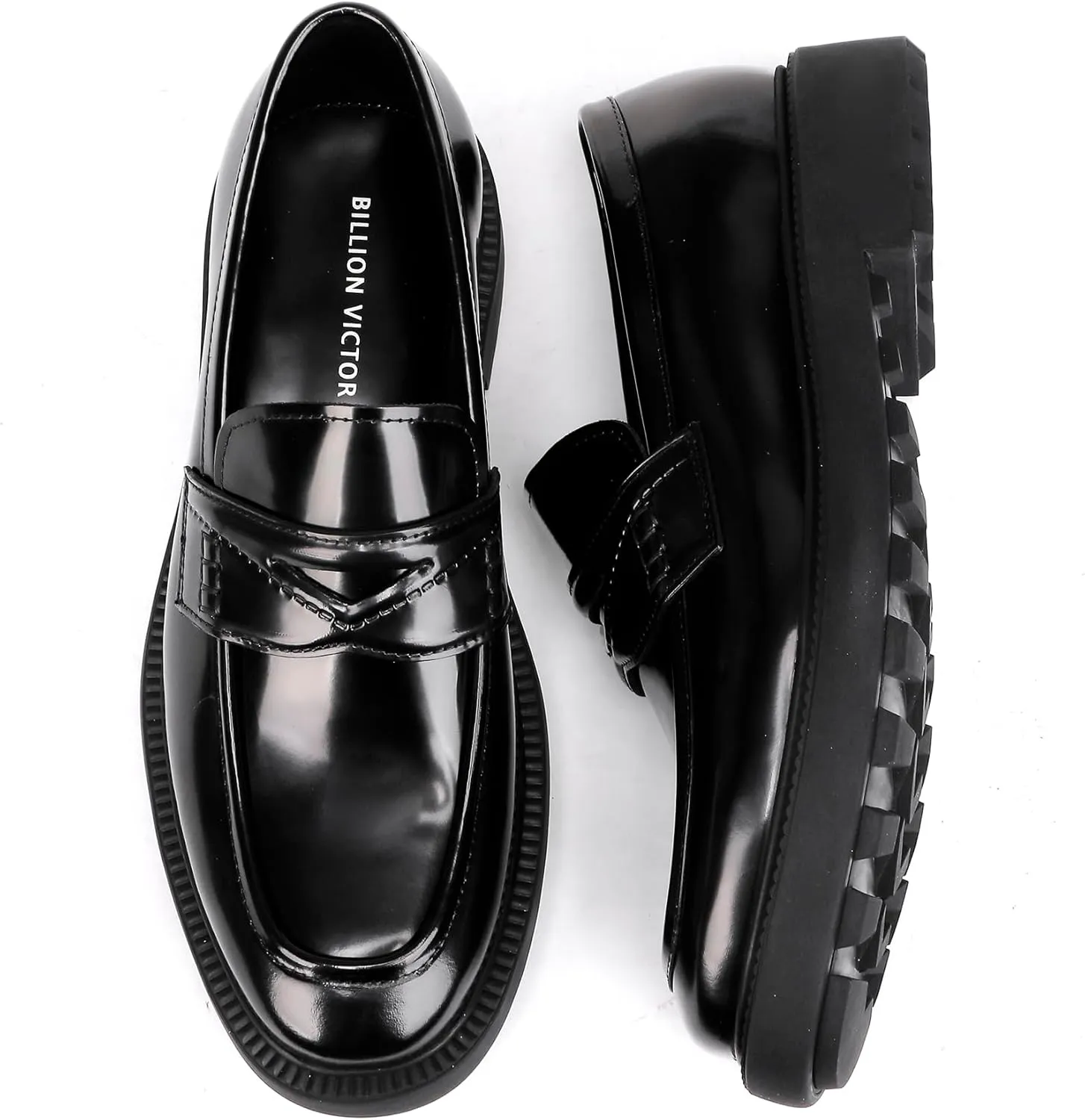 Luxury Leather Loafers for Men,Slip on Penny Loafers Dress Shoes for Men