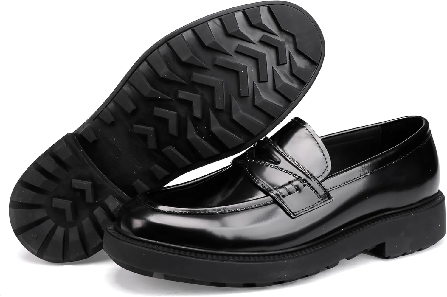 Luxury Leather Loafers for Men,Slip on Penny Loafers Dress Shoes for Men