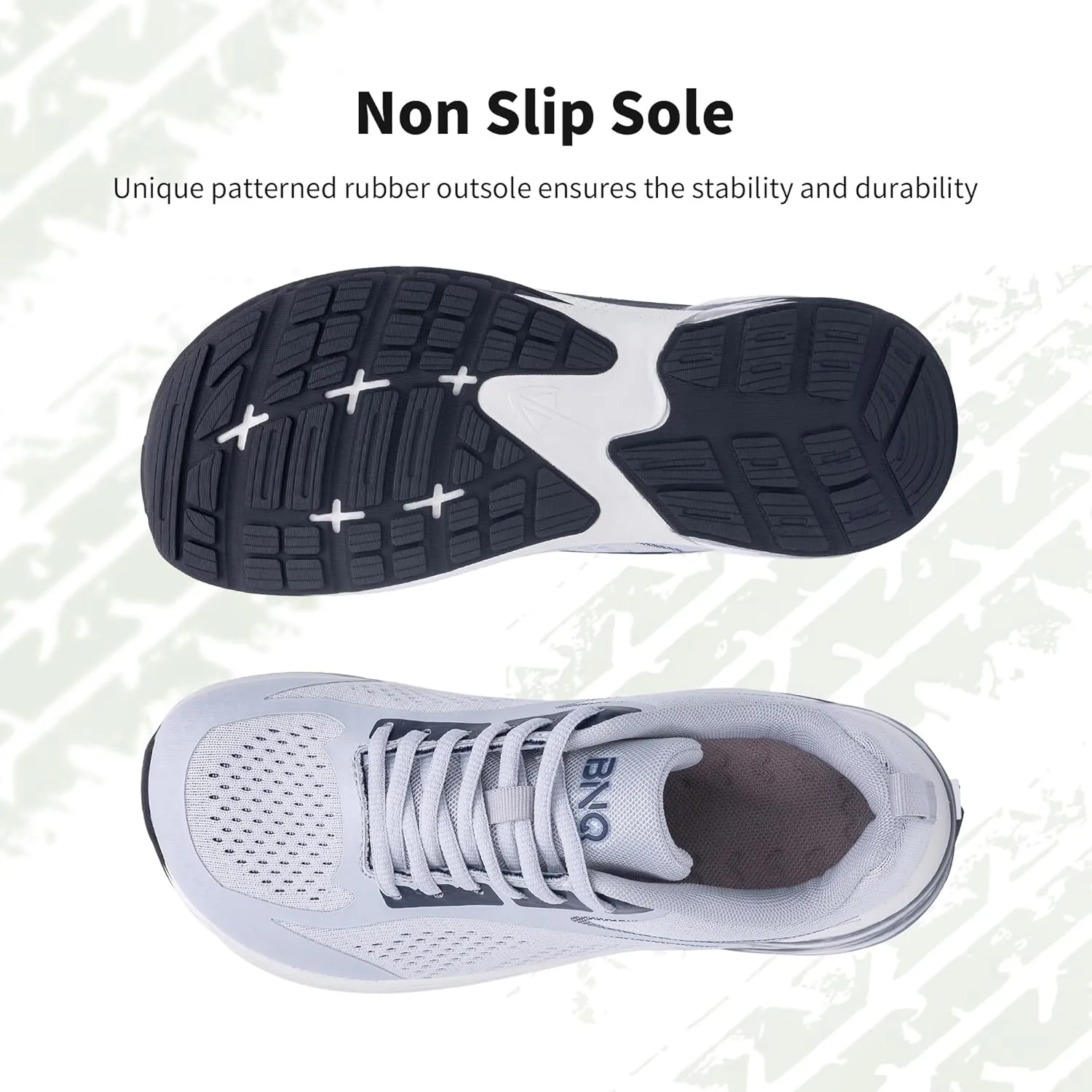 MAFEKE Womens Wide Toe Box Running Shoes Air Arch Support Tennis Athletic Sneakers Orthotic Walking Shoes for Plantar Fasciitis Pain Relief US 6-11