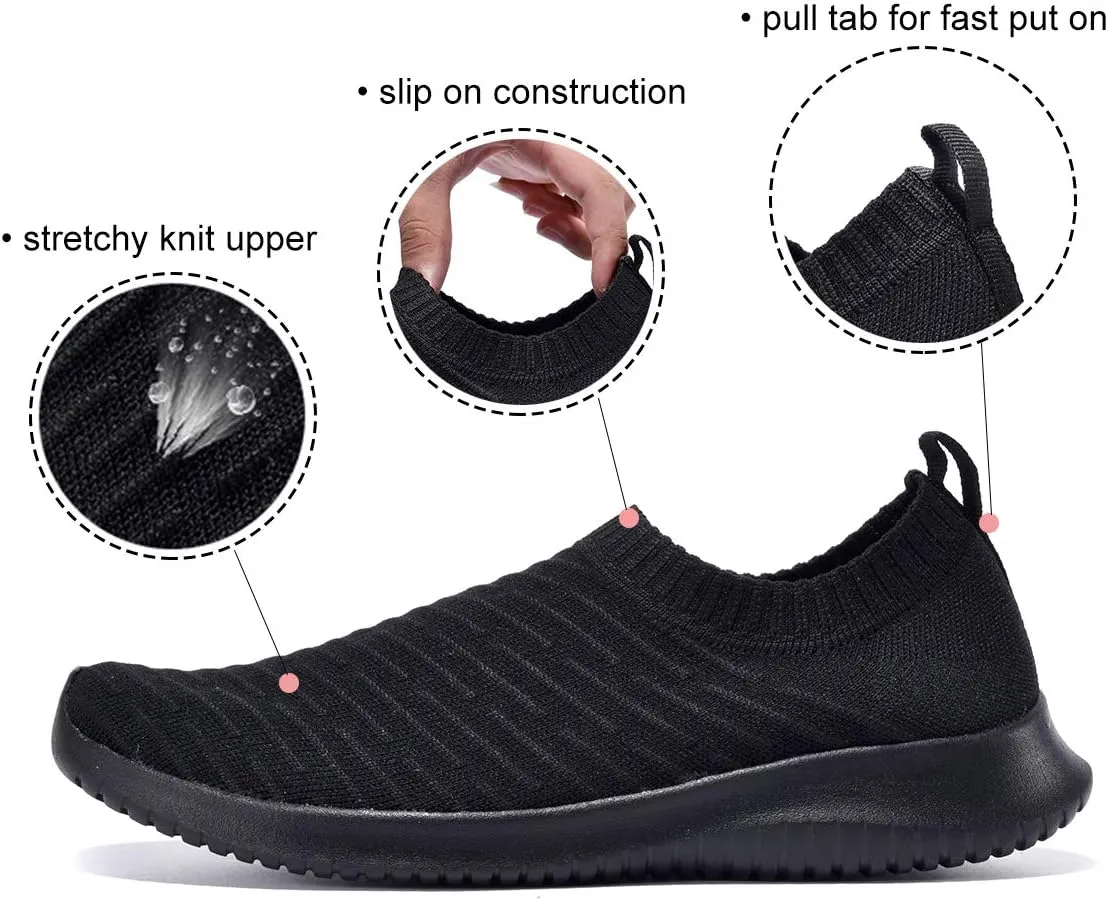 MAIITRIP Womens Comfort Elastic Sock Slip On Walking Lightweight Non-Slip Fall Shoes (Size:5.5-11)