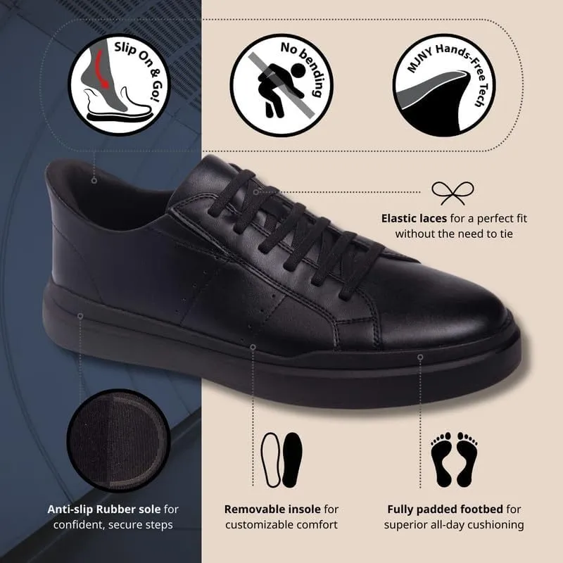 Marc Joseph New York Mens Hands Free Slip On Fashion Business Casual Dress Sneakers for Men
