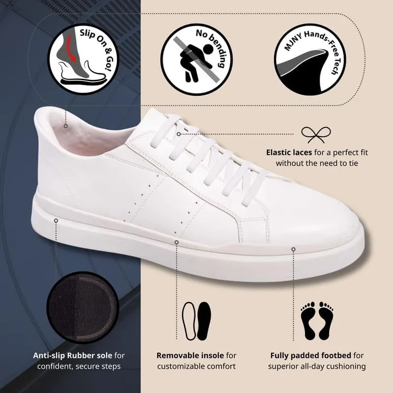 Marc Joseph New York Mens Hands Free Slip On Fashion Business Casual Dress Sneakers for Men