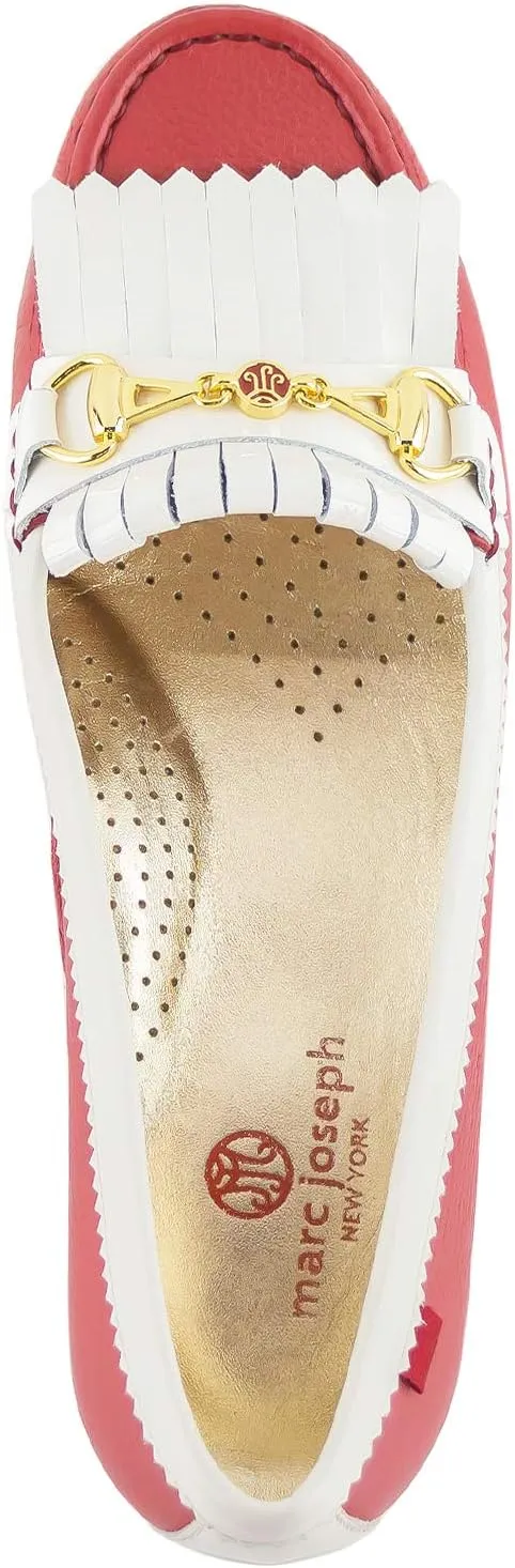 Marc Joseph New York Women's Golf Leather Made in Brazil Lexington Performance Fashion Shoe Moccasin