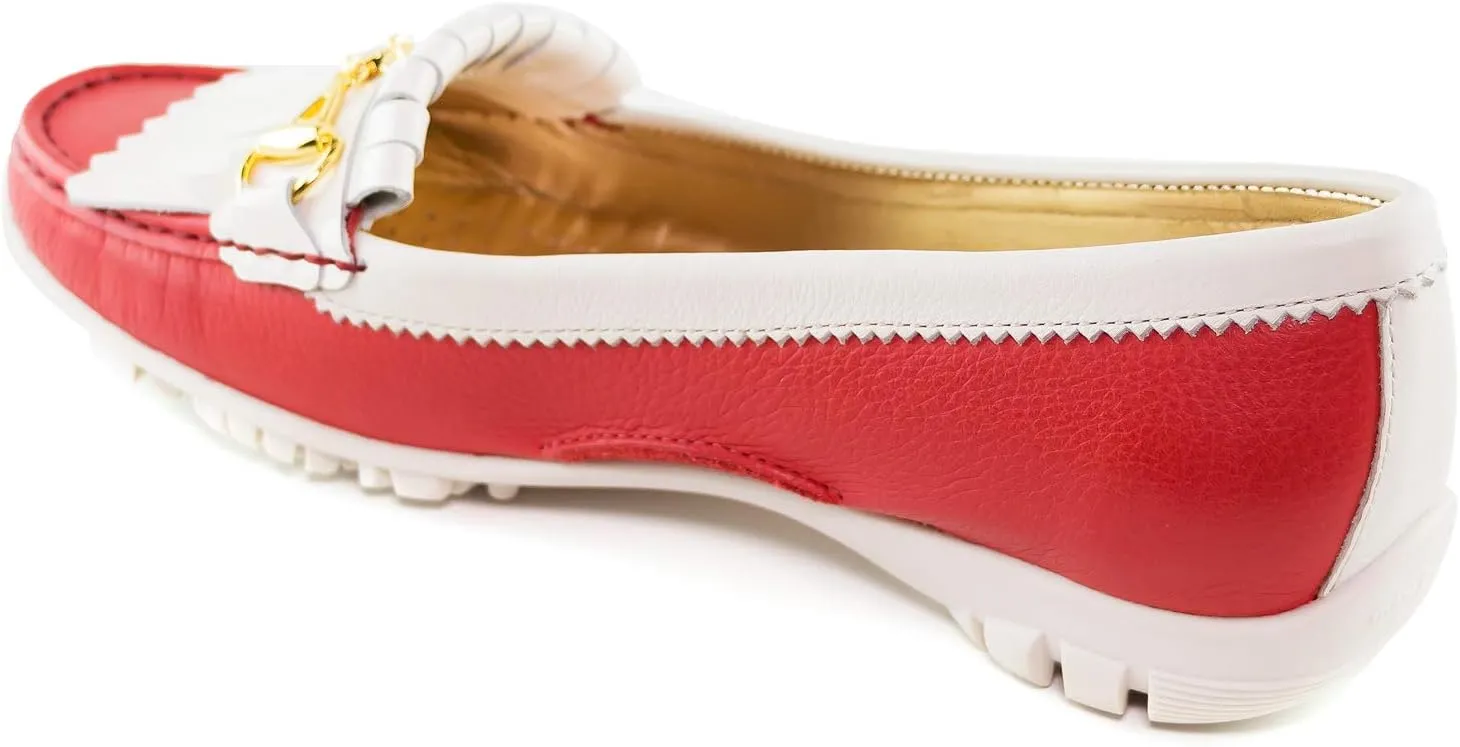 Marc Joseph New York Women's Golf Leather Made in Brazil Lexington Performance Fashion Shoe Moccasin