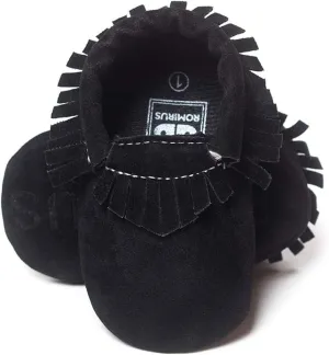 Meckior Infant Baby Girls Boys Premium Soft Sole Tassel Bowknot Moccasins Toddler Prewalker Princess Anti-Slip Crib Baptism Loafers Shoes