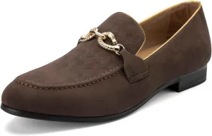 Meijiana Men's Fashion Classic Faux Leather Loafers and Weeding Dress Shoes for Men