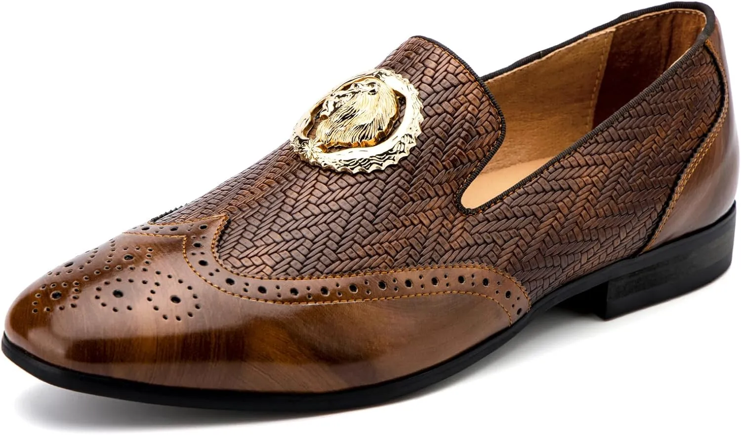 Meijiana Men's Fashion Classic Faux Leather Loafers and Weeding Dress Shoes for Men