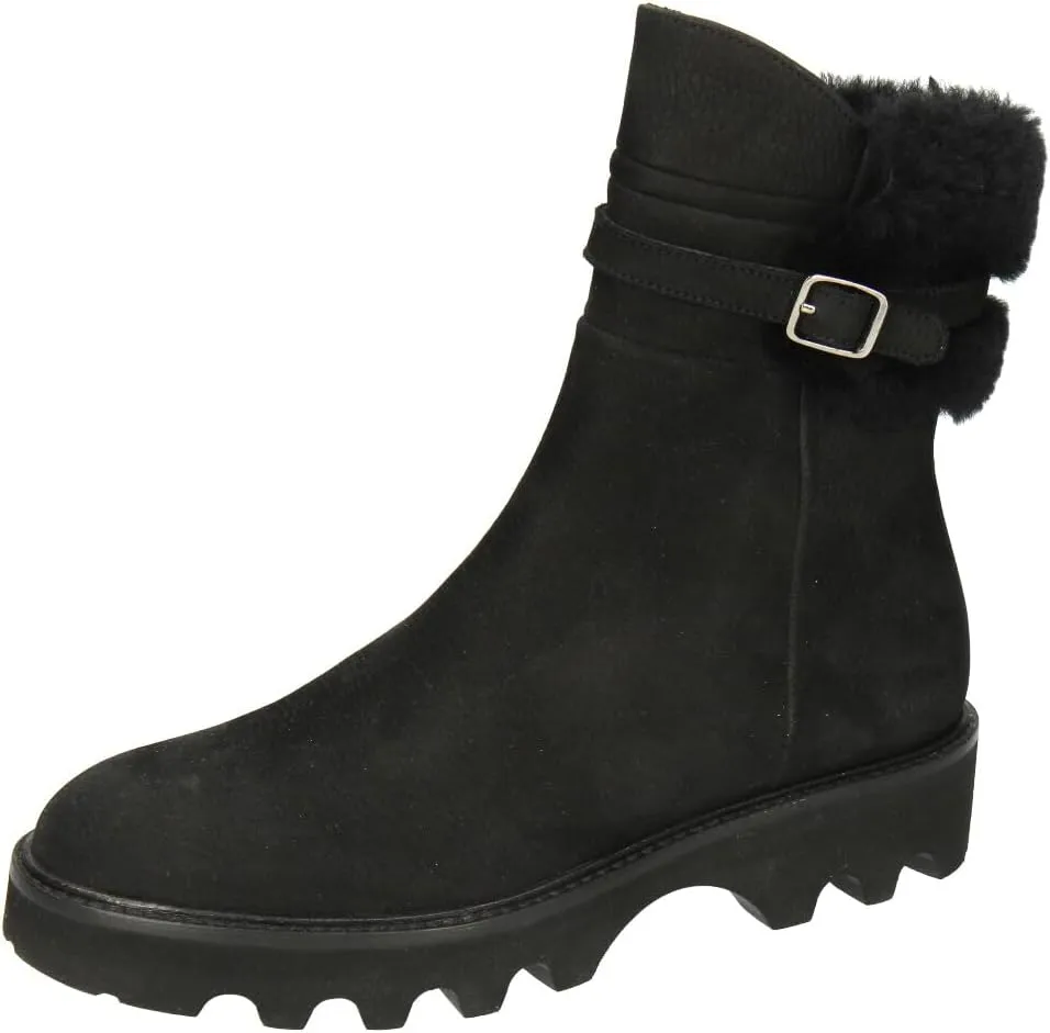 Melvin & Hamilton Women's Sally 138 Black Animal Print Ankle Boots 38