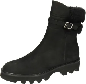 Melvin & Hamilton Women's Sally 138 Black Animal Print Ankle Boots 38