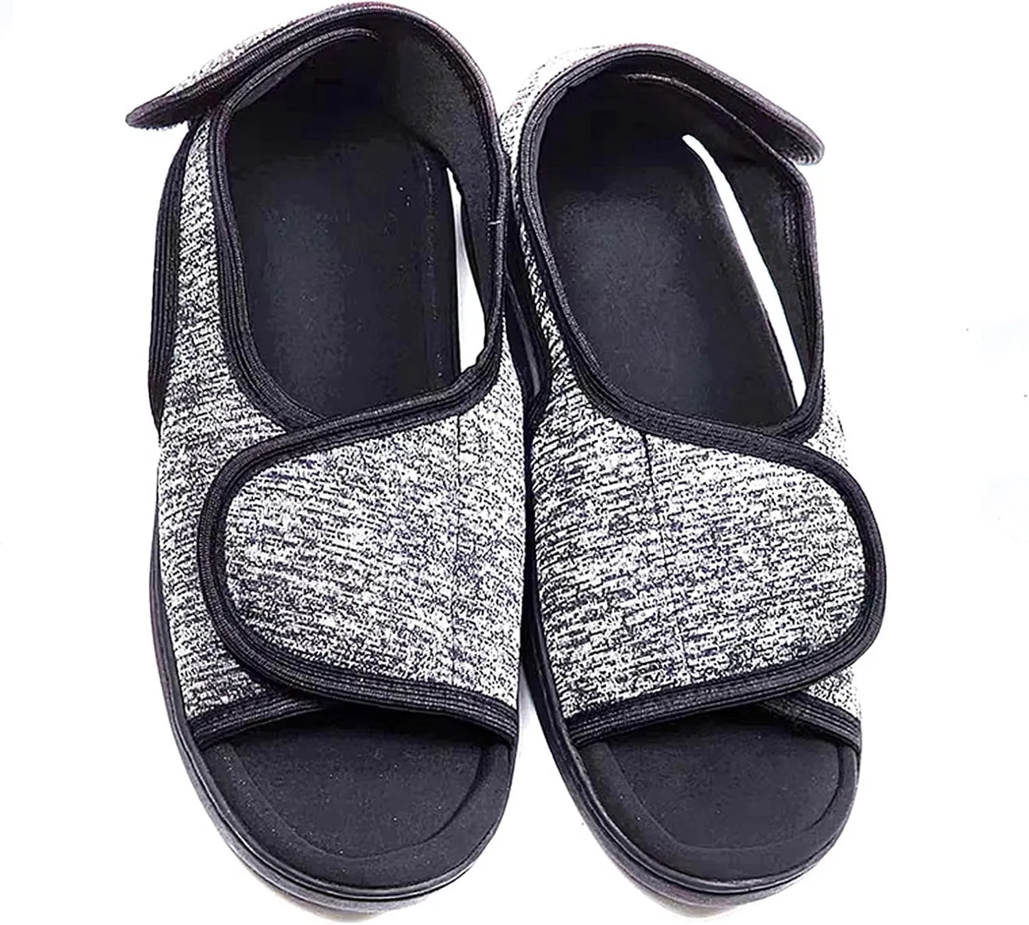 Men Women Diabetic Shoes, Extra Wide Width Open Toe Sandals, Adjustable Magic Stickers for Wide Feet, Foot Diseases, Arthritis, Swollen Feet