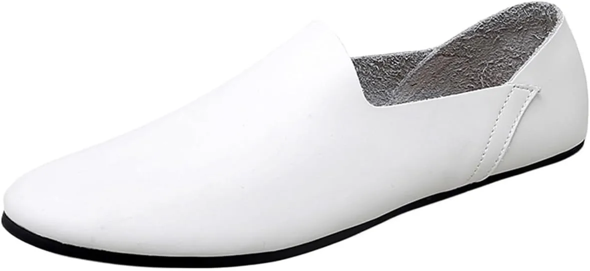 Men's Breathable Loafers – Lightweight Venetian Slip-On Shoes with Flat Heel, Anti-Slip Comfort for Walking