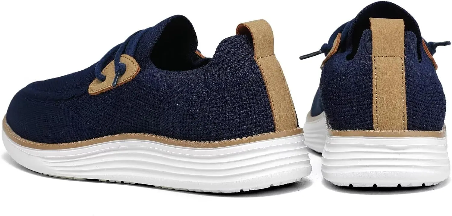 Mens Casual Loafers Shoes Slip On Walking Dress Sneakers Mesh Business Oxfords Work Lightweight Soft Sole Zapatos