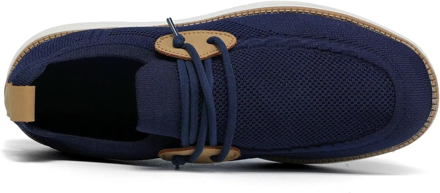 Mens Casual Loafers Shoes Slip On Walking Dress Sneakers Mesh Business Oxfords Work Lightweight Soft Sole Zapatos